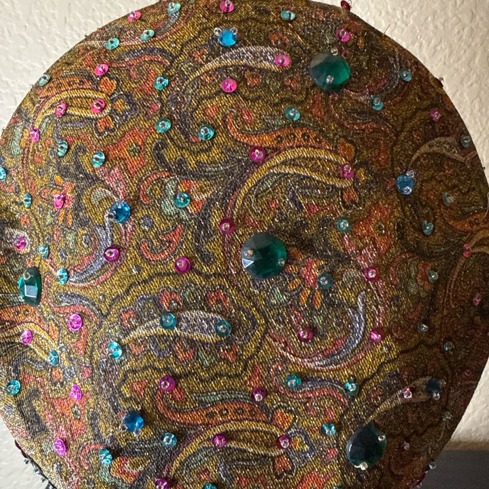 Vintage Leslie James Jeweled Crown Hat 1950s - Picture 3 of 4